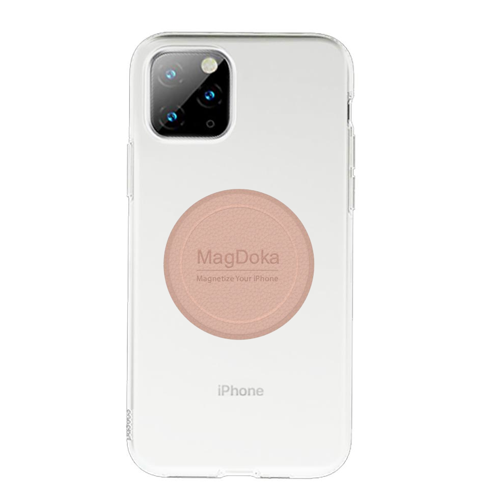 MagDoka MagSafe Mounting Disc Pink Sand for iPhone 12&11