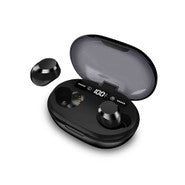 True Wireless High Fidelity Earbuds with Portable Charging Case Black