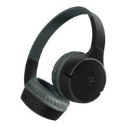 SOUNDFORM Mini On-Ear Wireless Headphones Black with Micro-USB Cable