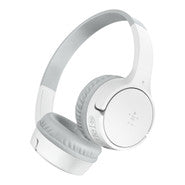 SOUNDFORM Mini On-Ear Wireless Headphones White with Micro-USB Cable