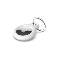 Secure Holder with Key Ring White for AirTag