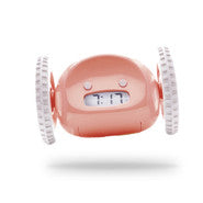 Alarm Clock on Wheels for Heavy Sleepers Pink