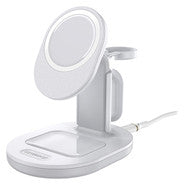 3 in 1 Charging Station for MagSafe White