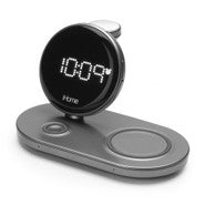 Compact Alarm Clock with Qi Wireless Fast Charging