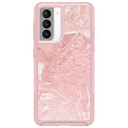 Symmetry Clear Protective Case Pink Interference/Shell-Shocked for Samsung Galaxy S21