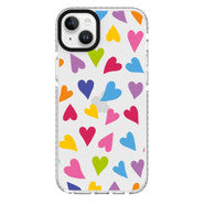 Elita Clear Print AOP Hearts Case Bright Multi Color for iPhone 14 Plus