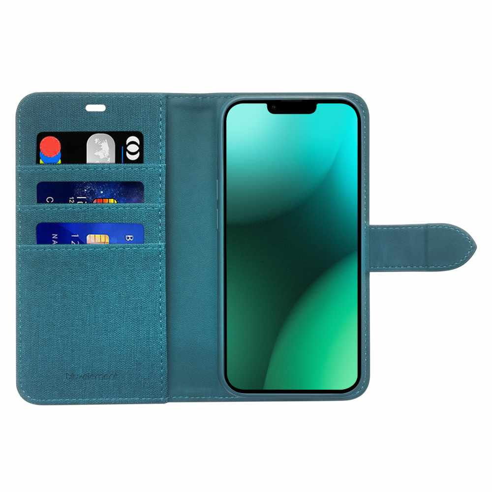 2 in 1 Folio Case Teal Green for iPhone 14/13