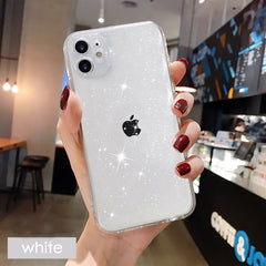 Glitter Fluorescent Colors Phone Cases On For iphone 12 11 Pro Max Mini XR X XS Max 6 6S 7 8 Plus 7Plus SE Soft TPU Cover