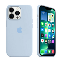 Liquid Silicone Phone Case All-Inclusive For Apple 13promax Protective Case iPhone12 Drop-resistant 11promax (Sky Blue)