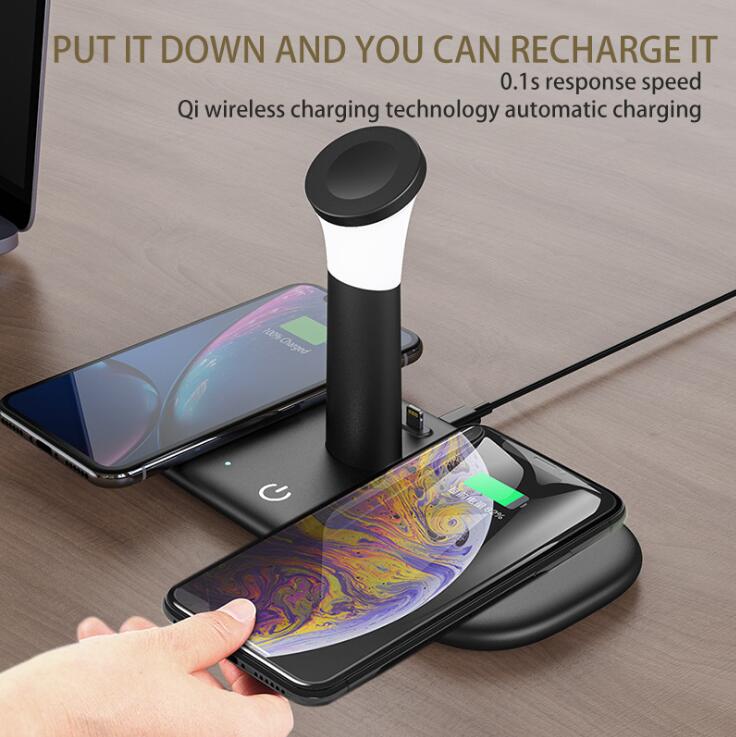 15W Qi Fast Wireless Charger For iPhone 12 11 XR X 8 Apple Watch