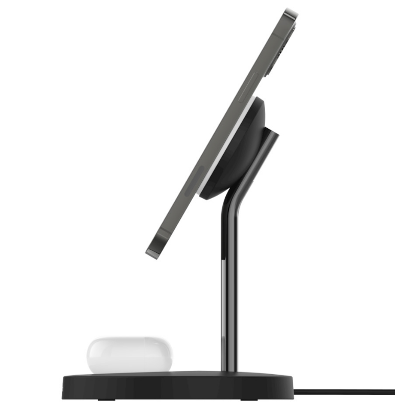 BOOSTCHARGE PRO 2-in-1 Wireless Charger Stand with MagSafe 15W Black
