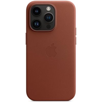 Leather Case with MagSafe Umber for iPhone 14 Pro
