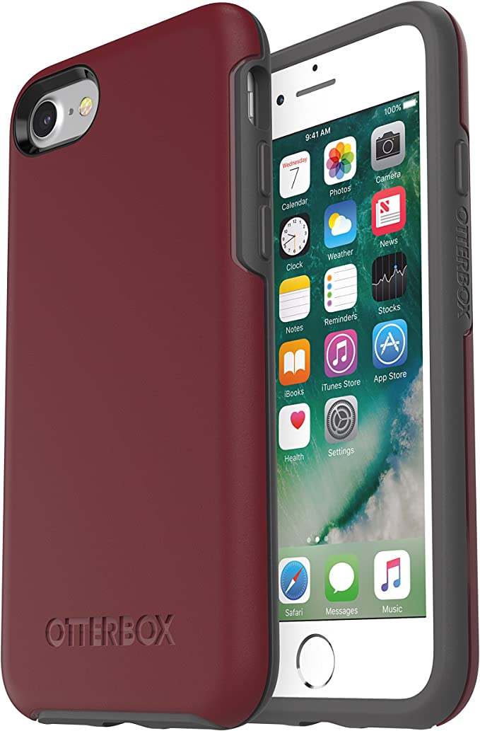 Symmetry Protective Case Fin Port (Burgundy/Gray) for iPhone SE/8/7