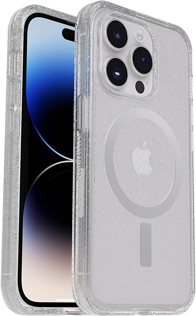Symmetry+ for MagSafe Clear Protective Case Stardust (Silver) for iPhone 14 Pro