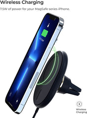 Velox Magnetic Wireless charging Air Vent Car Mount 7.5W Blue for MagSafe