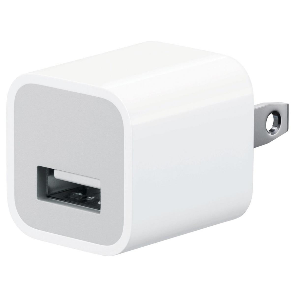 Wall Charger Single USB 5W No Cable White