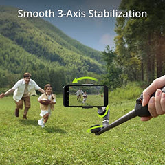 Smartech Osmo Mobile 6 Smartphone Gimbal Stabilizer, 3-Axis Phone Gimbal, Built-In Extension Rod, Portable and Foldable, Android and iPhone Gimbal with ShotGuides, Vlogging Stabilizer, YouTube TikTok Video