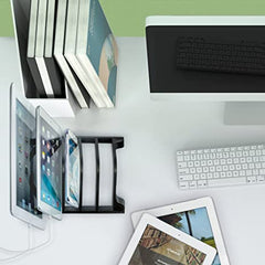 Smartech Universal 5 Tablet and Smartphone Charging Organizer Rack / Desktop Stand Holder | iPad Storage Rack